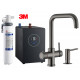 Multi-Tap Filtrete 3in1 Kokend Water Kraan Gun Metal - Haaks