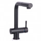 Keukenkraan Black massief RVS met uitloop inclusief 3M Waterfilter