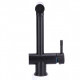 Keukenkraan Black massief RVS met uitloop inclusief 3M Waterfilter