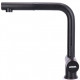 Keukenkraan Black massief RVS met uitloop inclusief 3M Waterfilter