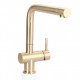 Keukenkraan Gold massief RVS inclusief 3M Waterfilter