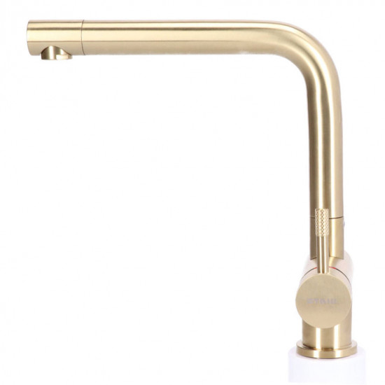 Keukenkraan Gold massief RVS inclusief 3M Waterfilter