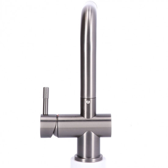 Keukenkraan Gun Metal massief RVS inclusief 3M Waterfilter