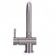 Keukenkraan Gun Metal massief RVS inclusief 3M Waterfilter