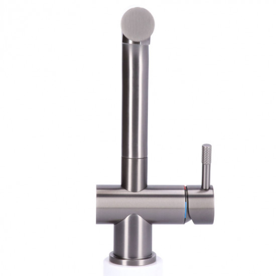 Keukenkraan Gun Metal massief RVS inclusief 3M Waterfilter
