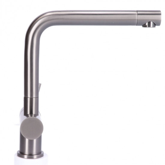 Keukenkraan Gun Metal massief RVS inclusief 3M Waterfilter